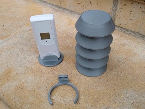 Wetter-sensor-Schutz-Schild-Halterung - Schutz sensor Wetter 3d print model - Mito3D