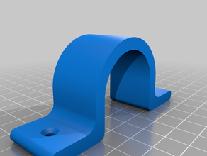 simple bracket fix plane tube 3d print model - Mito3D