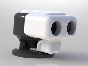 arduino sonar - motorized support sensor mount ultrasonic 3d print model - Mito3D