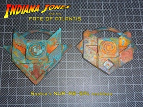 indiana jones fate atlantis, nur-ab-sal medaillons sophia ' s Halskette atlantis das Schicksal von Spiel medaillon 3d print model - Mito3D