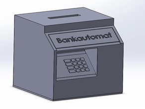 bancomat bankomat scatola di denaro bankautomat atm 3d print model - Mito3D