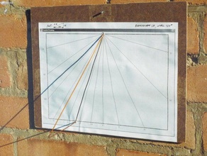 cadran solaire - mural gnome fixation personnalisable 3d print model - Mito3D