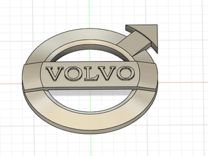 volvo-logo keychain logo volvo 3d print model - Mito3D