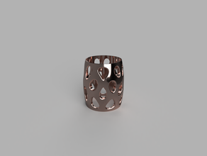 anillo de servilleta voronoi estilo 3d print model - Mito3D
