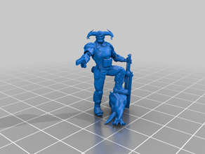 bounty hunter - beast slayer inquisimunda necromunda 3d print model - Mito3D