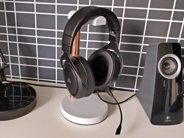 headphone stand holder 3D print model - Mito3D