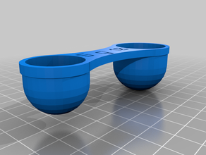 measuring spoon 5x10 customized 3d print model - Mito3D