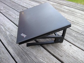 laptop stand keybord titolare piedistallo 3d print model - Mito3D