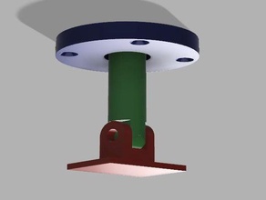 position-able speaker ceiling mount 3d print model - Mito3D