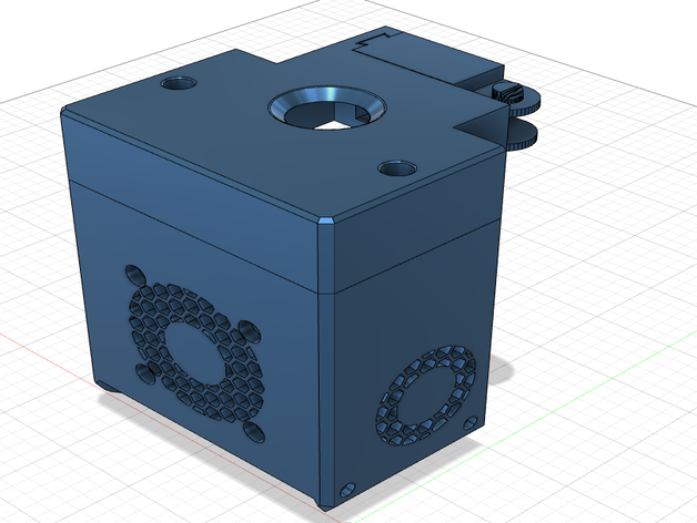 blv mgn-cube - twin-fan-version cablechain montieren mgm cube blv-mgn mgn blv-mod hotend zu decken 3D print model - Mito3D