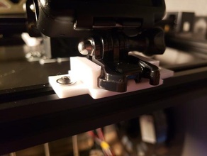 20mm de extrusión montaje gopro hero7 liberación rápida 3d print model - Mito3D