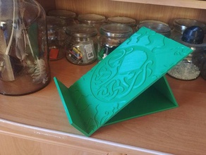 simple cthulhu book display 3d print model - Mito3D