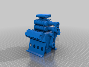 motor v8 3d print model - Mito3D