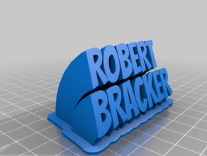 robert bracker personalizado 3d print model - Mito3D