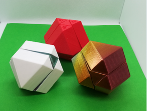 cuboctahedron puzzle cube 3d print model - Mito3D