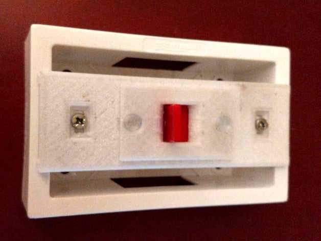 razzo interruttore da incasso scatola elettrica dell'adattatore di supporto levetta per 3D print model - Mito3D