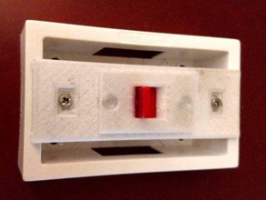 foguete interruptor embutido caixa elétrica adaptador -supporto interruttore levetta por scatola incasso 3d print model - Mito3D
