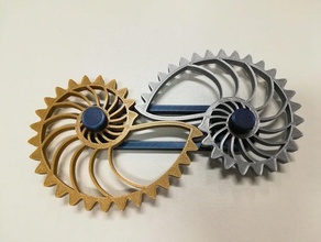 nautilus gears - one-sided bar caps tight-fit remix 3d print model - Mito3D