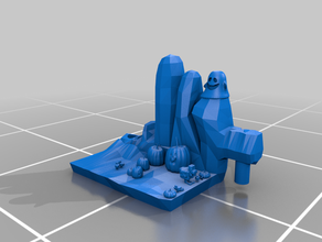 dungeonsticks pierre tombale désert citrouilles épique 3d print model - Mito3D