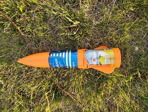 cls can launch system cans engineering model rocket recycle rocketry science 3d print model - Mito3D
