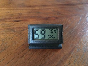 digital de temperatura, medidor humedad titular sensor pla caja almacenamiento temperatura 3d print model - Mito3D