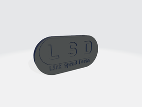 lsd sogno emulatore portachiavi distintivo badge keychain 3d print model - Mito3D