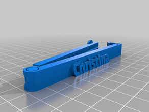 bag clip christina customized 3d print model - Mito3D