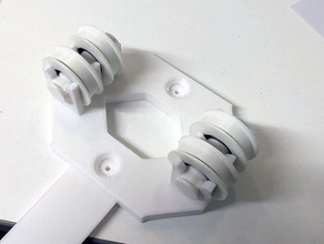 bearing upgrade dual adjustable spool holder 608 anycubic i3 mega filament 3d print model - Mito3D