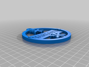 meu personalizados ornamento medalhão de charlotte personalizado 3d print model - Mito3D