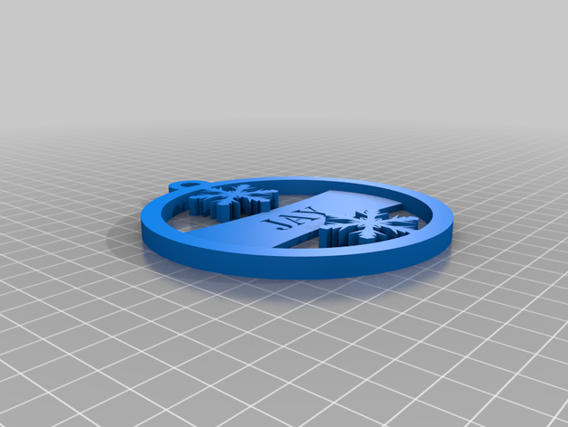 my customized custom ornament medallion jay 3D print model - Mito3D