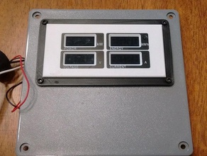 pzem-004 panel mount bracket 3d print model - Mito3D