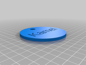 my customized dog tag 3d print model - Mito3D