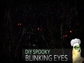 blinky led eyes pir sensor halloween decoration 3d print model - Mito3D