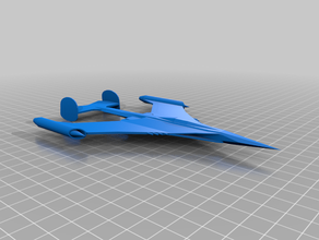 m27 stingray fighter jet spazio astronave 3d print model - Mito3D