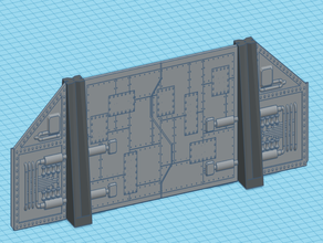 edificio modulare 28mm in miniatura da tavolo wargames parte 2 di gioco warhammer 40k 3d print model - Mito3D
