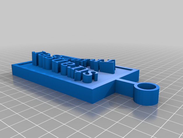 le cose più strane catena chiave 3D print model - Mito3D