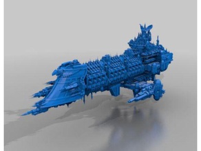 imperial fleet - mothership battlefleet gothic bfg 3d print model - Mito3D