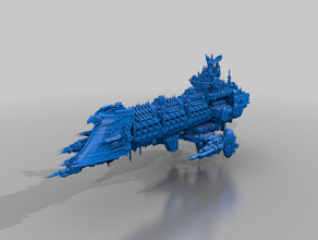flota imperial - nodriza battlefleet gothic bfg 3d print model - Mito3D