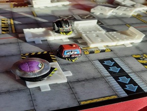 robo rally tiles boardgame board game roborally 3d print model - Mito3D