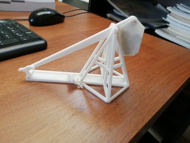 mini-Katapult Katapult trebuchet 3D print model - Mito3D