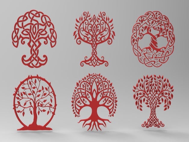celtic art tree cnc remixes remix remixchallenge 3D print model - Mito3D