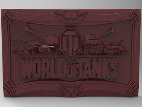 world tanks cnc wot emblem numeral 3d print model - Mito3D