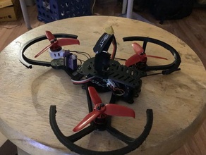 whirlygig prop guardias de montaje la cámara el fpv tricopter 3d print model - Mito3D