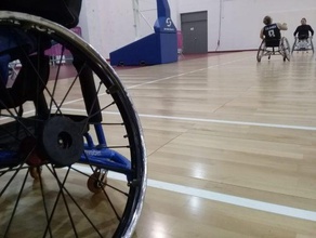 silla de ruedas protector santalab el baloncesto basquet la 3d print model - Mito3D