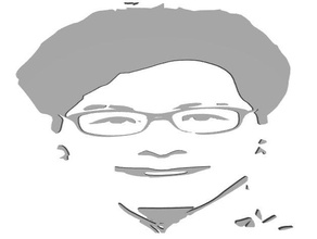carrie lam vernice stencil 3d print model - Mito3D