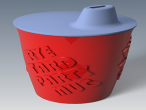 segale tard baby coppa sip tazza del partito 3d print model - Mito3D