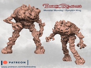 monster monday - pumpkin king dungeons dragons halloween 3d print model - Mito3D