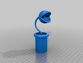 piranha plant nintendo super mario 3d print model - Mito3D