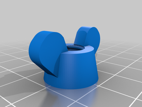 customized wing nut 3d print model - Mito3D
