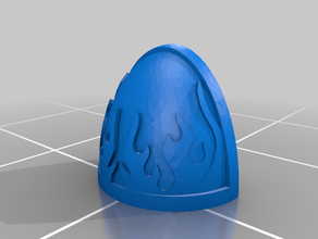 doomed legion shoulderpad space soldiers 3d print model - Mito3D